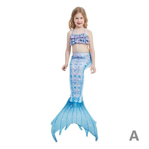 Kids Mermaid Tail Mermaid Swimsuit Swimming Children Mermaid Costume For Girls Birthday Pool Party Gift