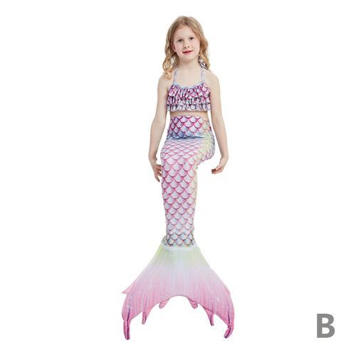 Kids Mermaid Tail Mermaid Swimsuit Swimming Children Mermaid Costume For Girls Birthday Pool Party Gift