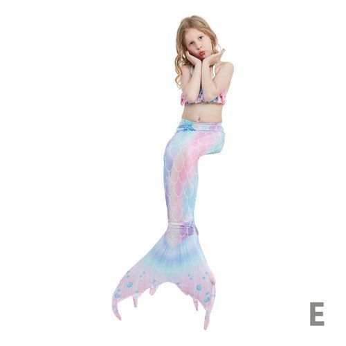 Kids Mermaid Tail Mermaid Swimsuit Swimming Children Mermaid Costume For Girls Birthday Pool Party Gift