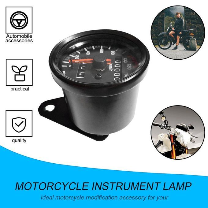 Motor Y Le  Meter Odometer   Dual Speed Meter With L D Indi Ator-black-monkey
