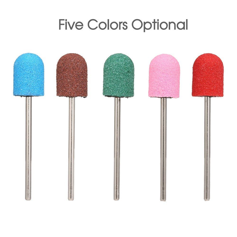 20PCS #120 Grit Nail Drill Bits Sanding Caps With 1 Grip
