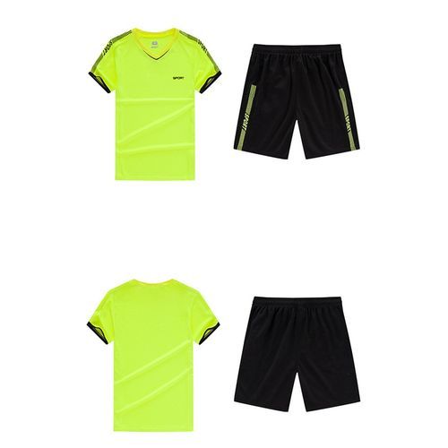 Sports T Shirt Shorts Unisex Men Women Soccer Jersey Set