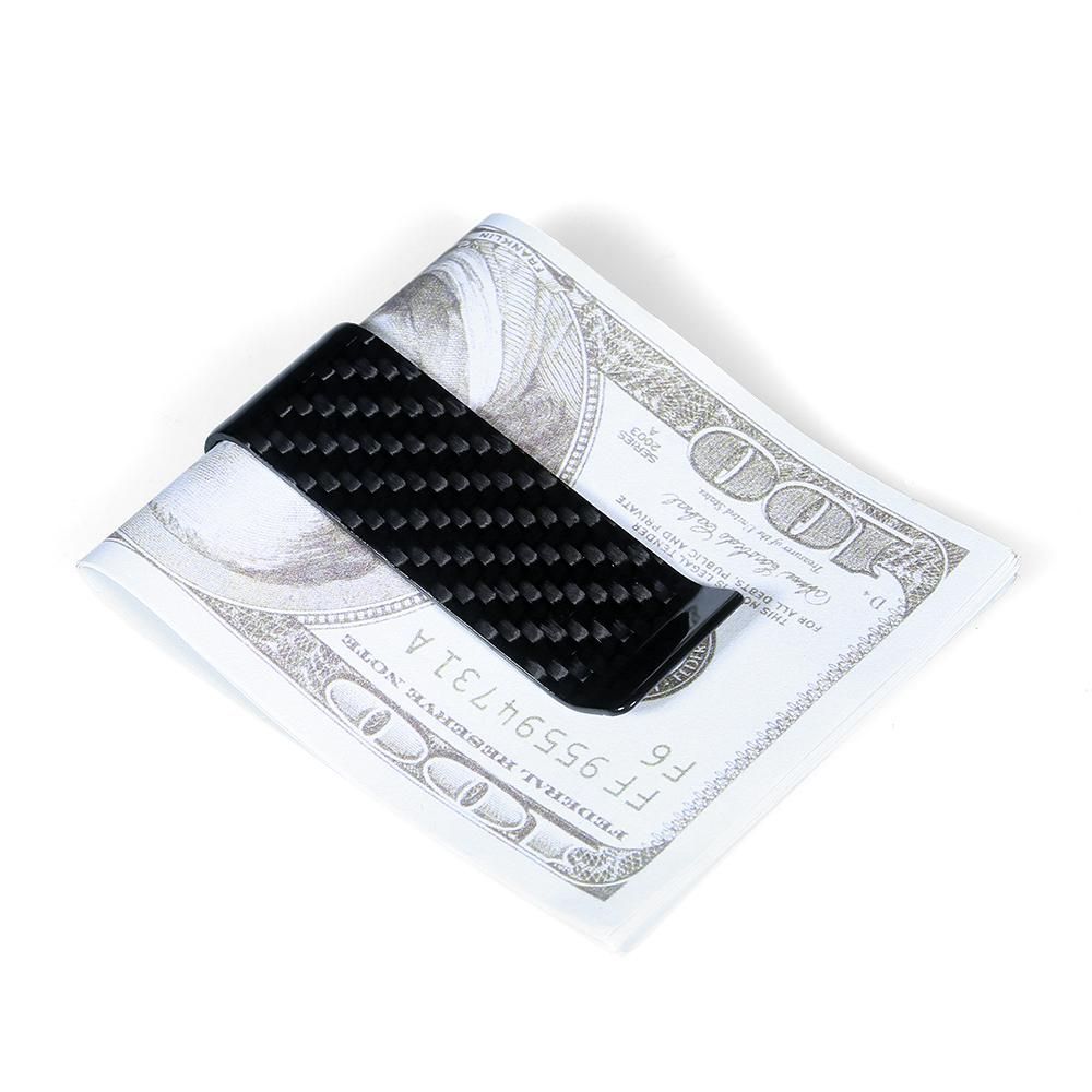 Carbon Fiber Money Clip Classic Design Slim Card Holder Super Handy Mini Size