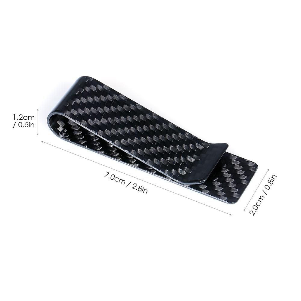 Carbon Fiber Money Clip Classic Design Slim Card Holder Super Handy Mini Size