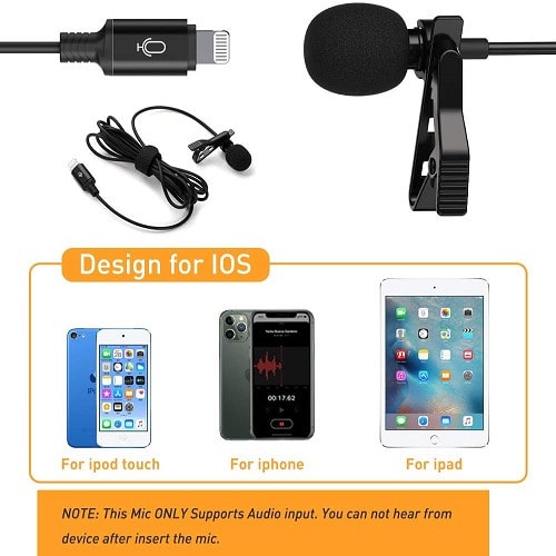 Professional  Lavalier Lapel Microphone For iPhone