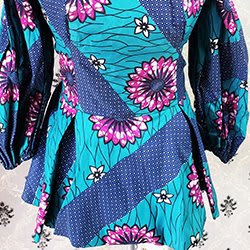 Ankara Peplum Blouse