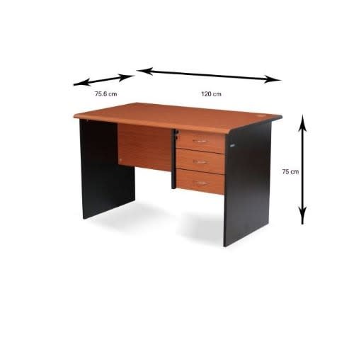 Office Table - 4 Feet With 3drawers