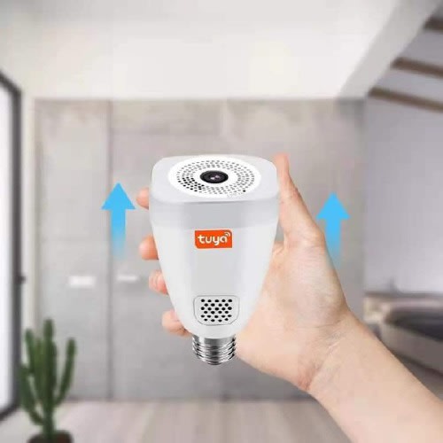360 Degree Motion Recording WiFi Bulb Panoramic Surveillance Camera