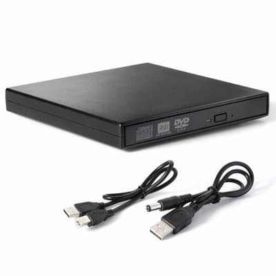 Slim External Portable DVD-R/RW Optical Drive
