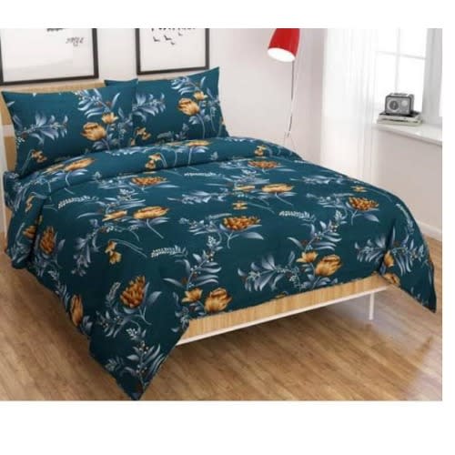 Multiple Flower Patterned Bedsheet And Pillowcases