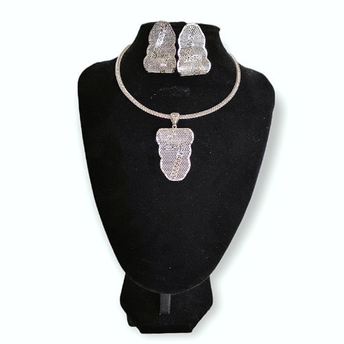 Trendy Jewelry Set - Silver