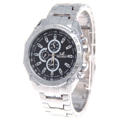 Sports Business Quartz 3-eye Alloy Watch - Unisex