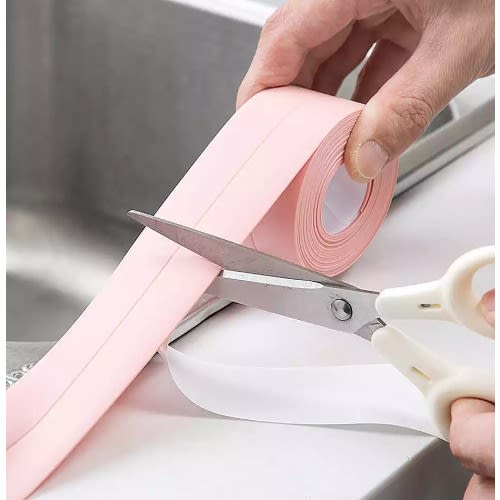 Adhesive Sealing Bathroom And Kitchen Tape-pink- 3.2 metres