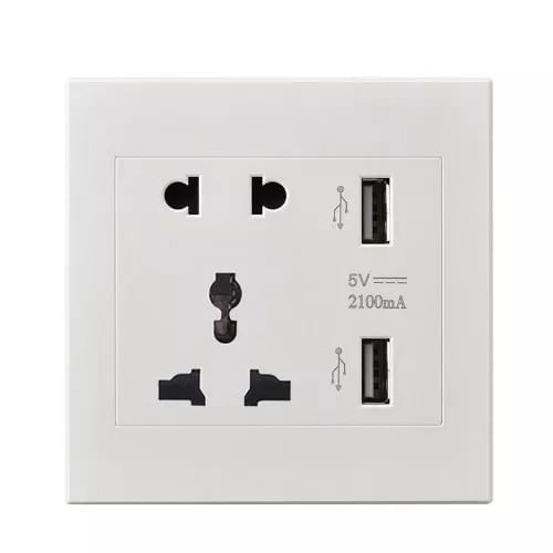 2-port Usb Output Socket Wall Panel