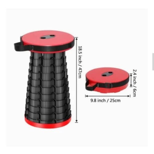 Adjustable Height Folding Telescopic Stool