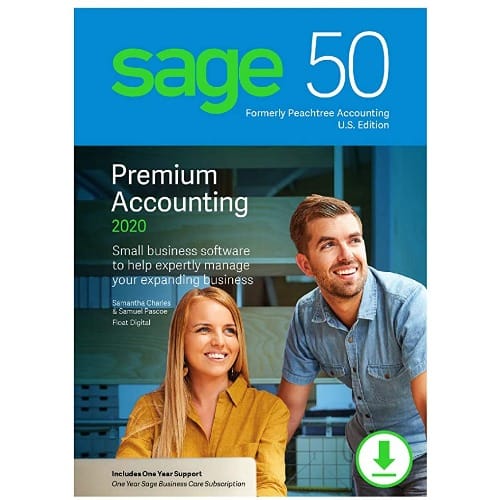Sage 50 Premium Accounting Software 2020 Activation License- 1 User