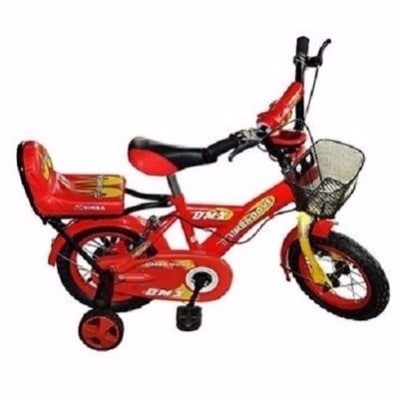Kids Bicycle with Training Wheels - Red - 16