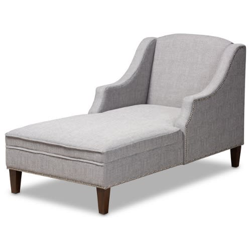 Modern & Contemporary Chaise Lounge - Grey
