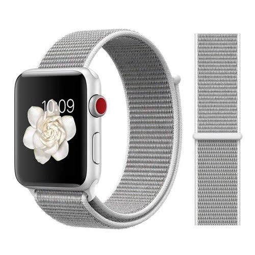 Nylon Strap For Apple Watch All Series - 45mm - 44mm - 42mm -Cream