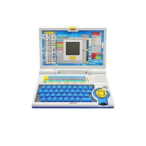 65 Function Learning Machine Kids Education Laptop Table-Blue