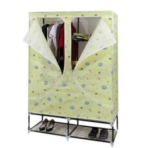 Mobile Wardrobe Closet With Shoe Rack