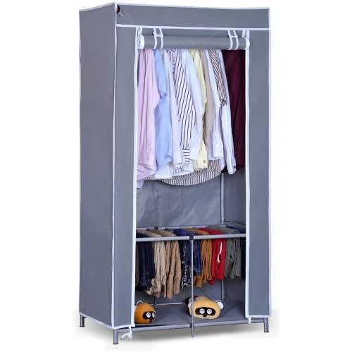 Rolling Wardrobe Storage Closet  60 by 60