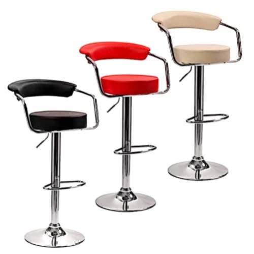 Set Of 3 Mixed Colour of Round Barstool