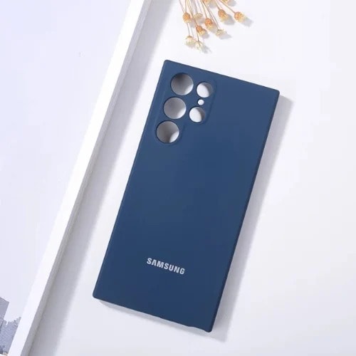 Silicone Case For Galaxy S22 Ultra - Blue