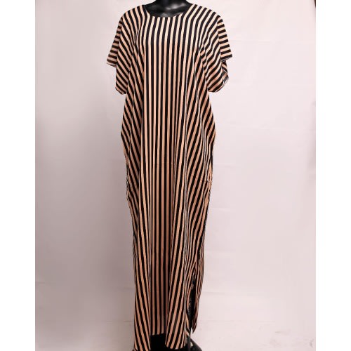 Ladies Strip Patterned Bubu N41