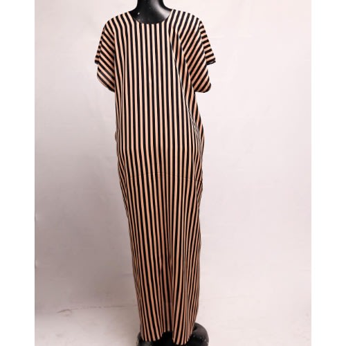 Ladies Strip Patterned Bubu N41