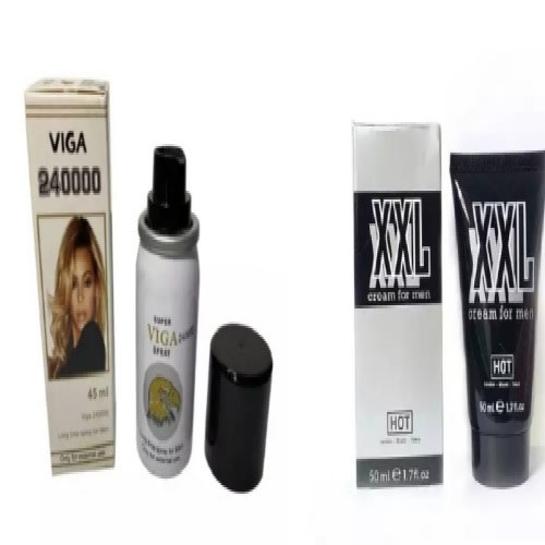Dick And Penis Enlargement Cream Plus Delay Spray - 50ml & 45ml