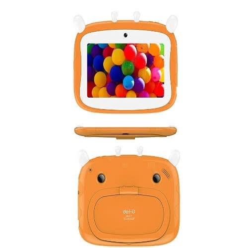 Educational 7" Kids Tablet - 16GB ROM - 1GB RAM - Dual Camera - Android 9.0 - 2800mAh - Orange