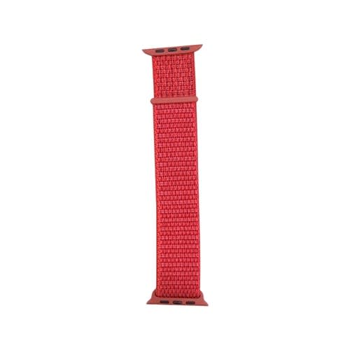 Nylon Strap For Apple Watch All Series - 45mm - 44mm - 42mm -Red