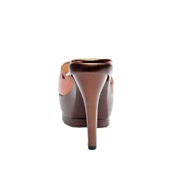 Ariana 4" Heeled Slipper - Brown