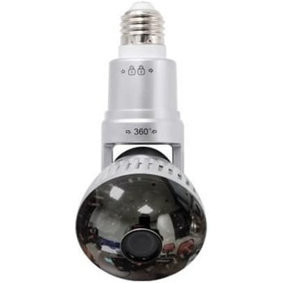 Smart Surveillance Bulb - DVR Inbuilt, Power Backup, CCTV, IP Camera, Light, Records, Alarm, Wifi