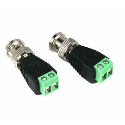 CAT5 To Coaxial Camera CCTV TV Video Balun Bnc Cable Connector Adapter - 10 Pcs