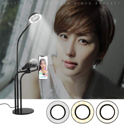 Selfie Ring Light With Flexible Mobile Phone Holder