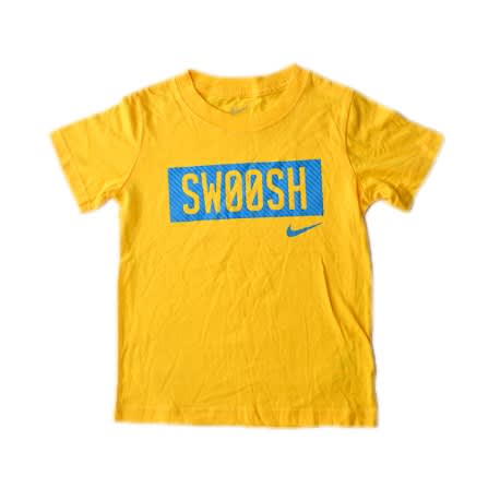 Vintage Swoosh Graphic T-shirt - Yellow And Blue
