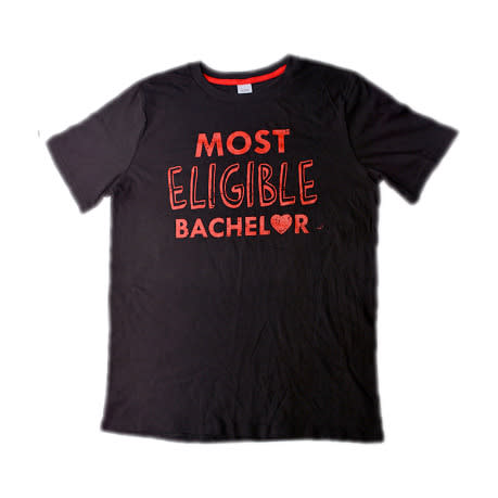 Most Eligible Bachelor Graphic Tshirt- Black