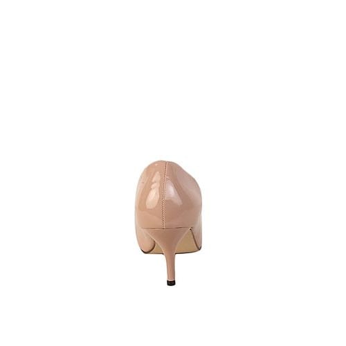 Women's Mid-low Heel Court Shoe - Nude