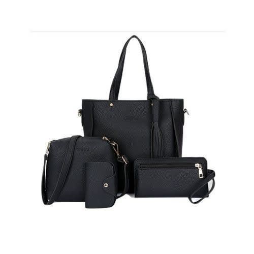 Women's 4 Sets Handbag - Black