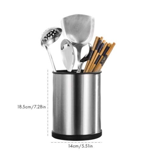 Stainless Steel Rotating Utensil Holder