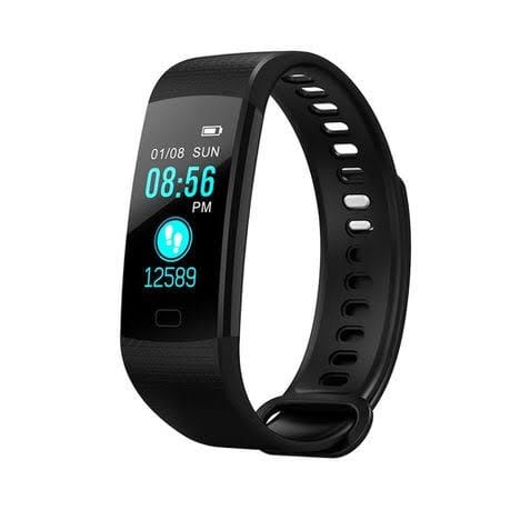 Pedometer Health Fitness Watch - Black