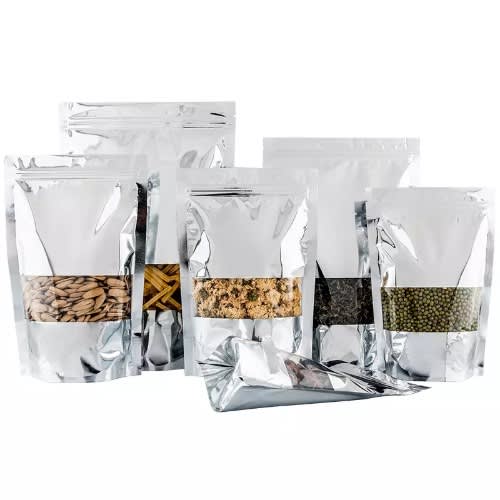 Resealable Aluminum Zip Lock Pouch - 12cm By 22cm