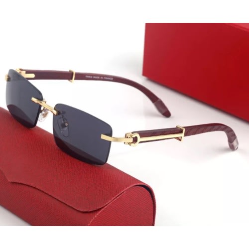 Men’s Wooden Frame Vogue Glasses - Dark