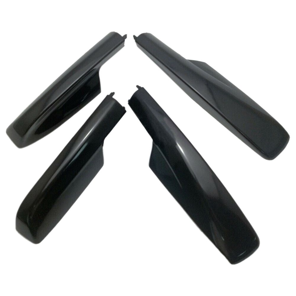 4Pcs Black Roof Rack Cover Rail End Shell For Toyota