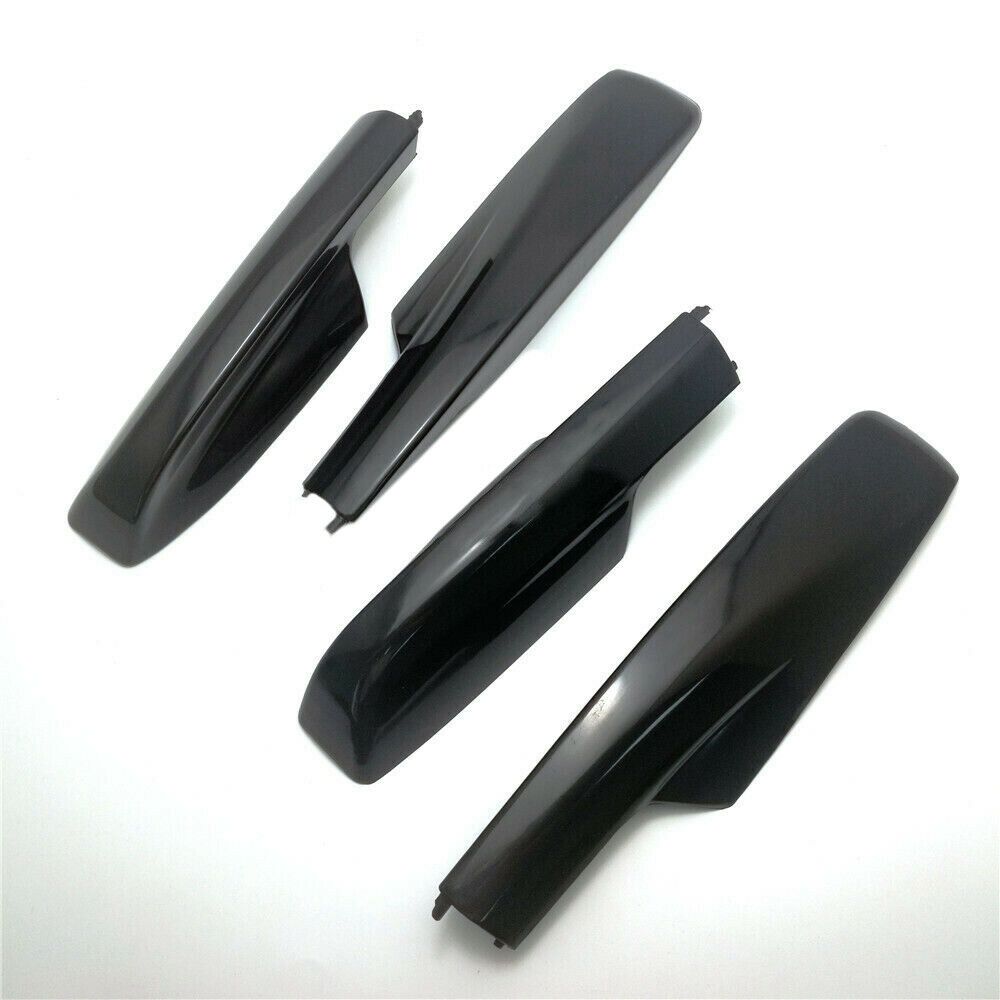 4Pcs Black Roof Rack Cover Rail End Shell For Toyota