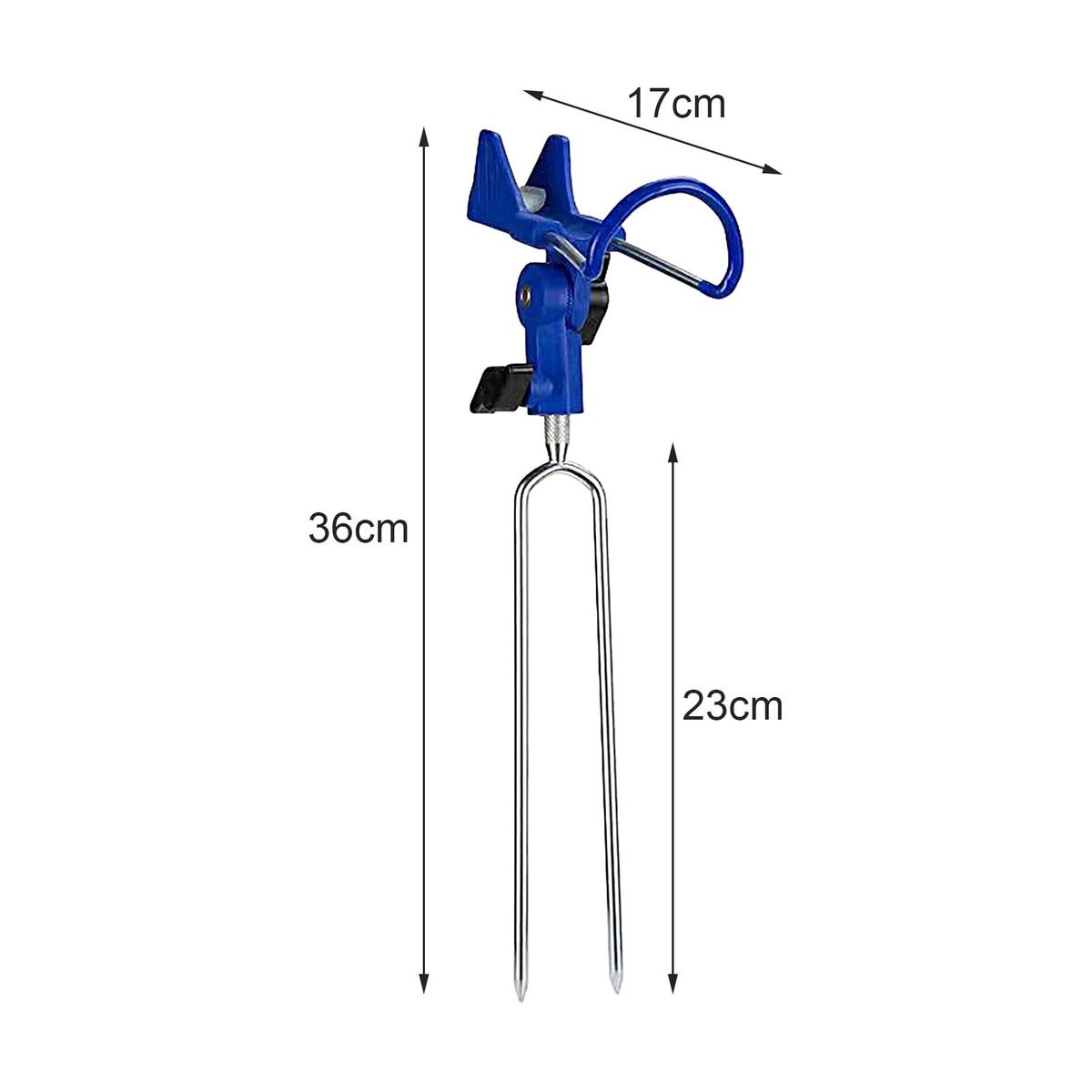 Fishing Rod Stake Hand Rod Fishing Pole Ground Holder Blue