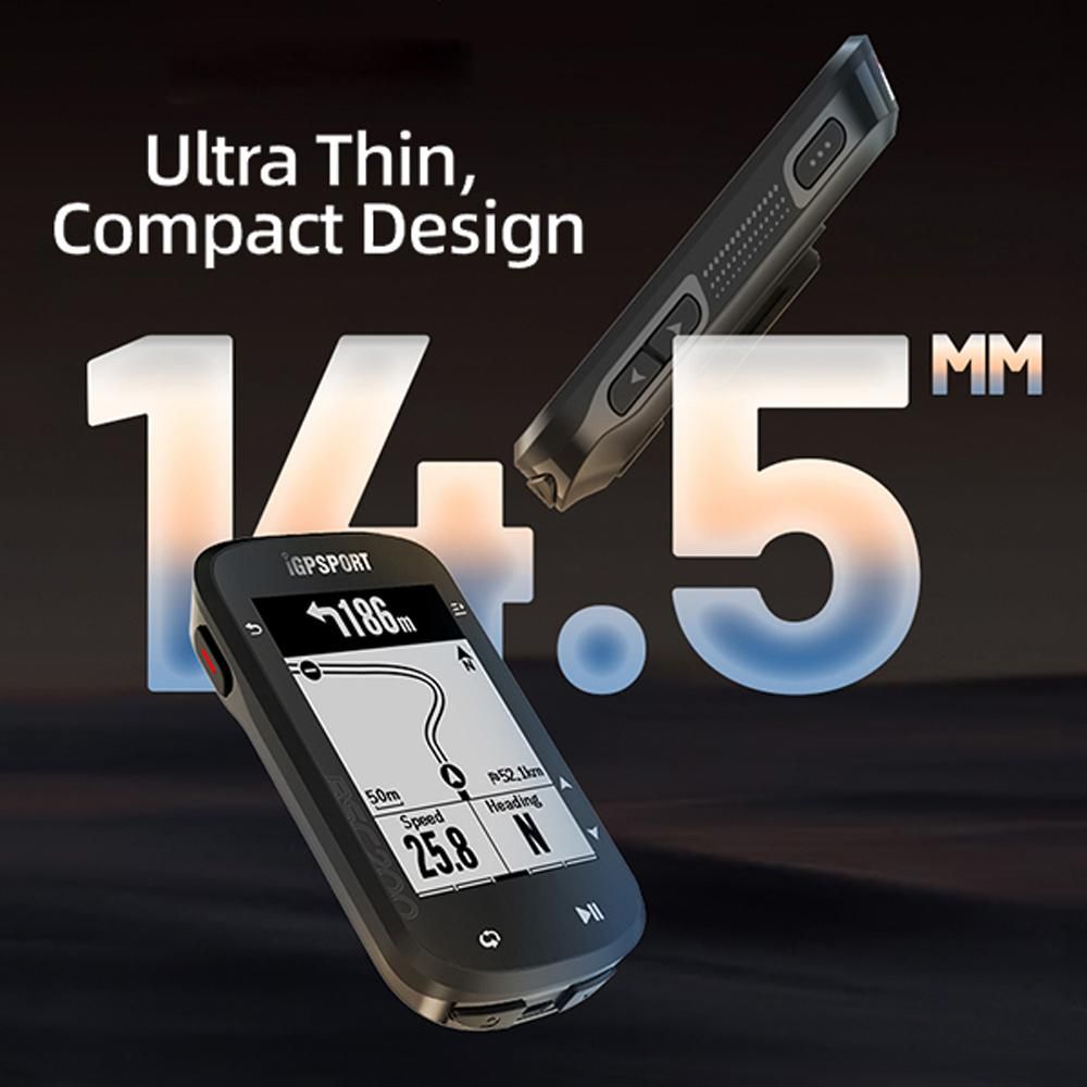 8 Language Bicycle Speed Meter Waterproof Cycling Route Navigation Mileometer Multi-functional Digital Bike Speedometer Full Screen Mobilephone APP Control Cycling Stopwatch
