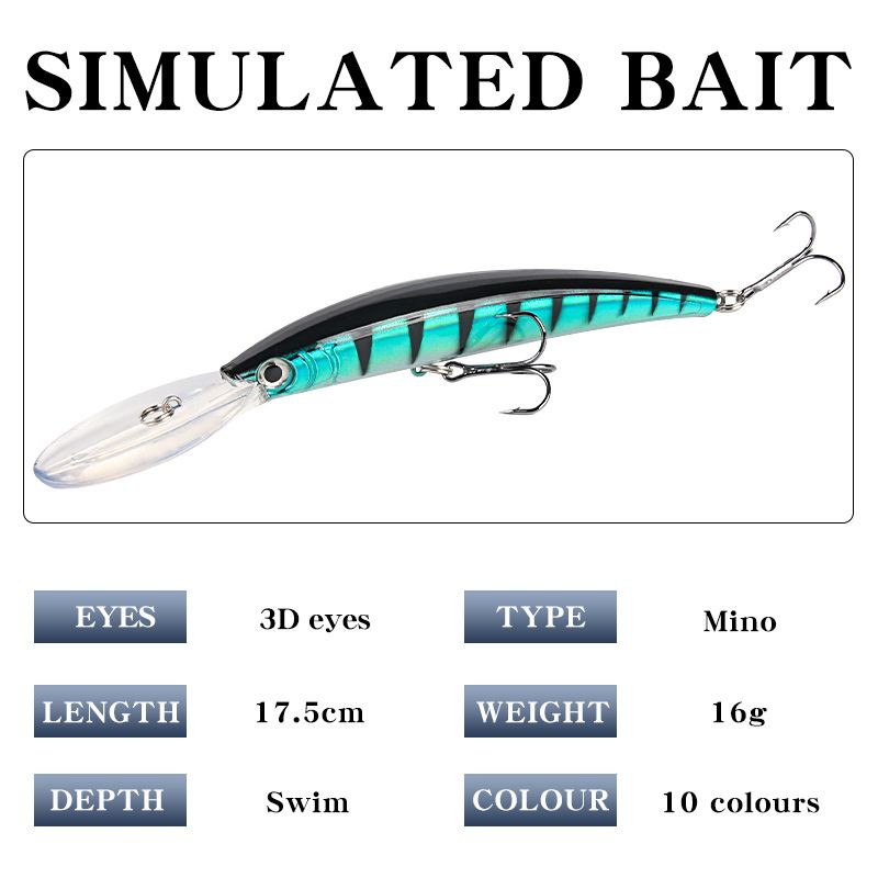 10PCS Sound Bead Fake Bait Sequin Bait 17.5cm16g